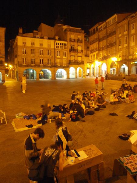 Acampada en Día-Noche de Reflexión. Ourense